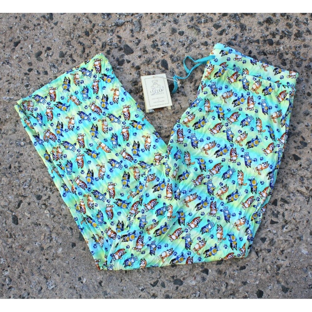 NWT Little Snuggles Bluey Bingo Adult Bamboo Pajama Pants Women Size 2XL Sleep